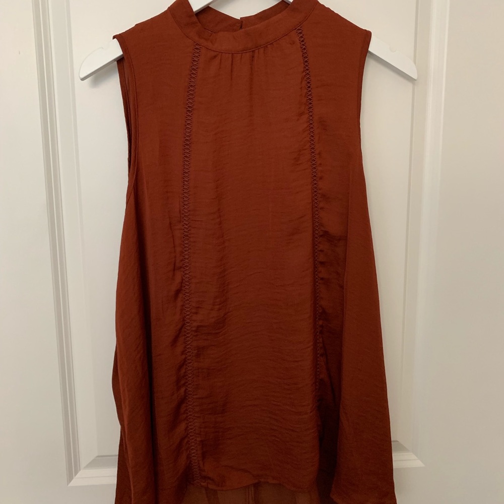 NWT Burnt Orange Sleeveless Top